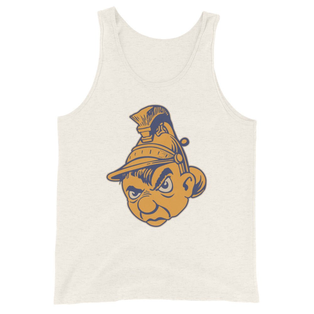 Vintage San Jose State Men's Tank Top - 1950s Grumpy Spartan Art Mens Tank Top - rivalryweek