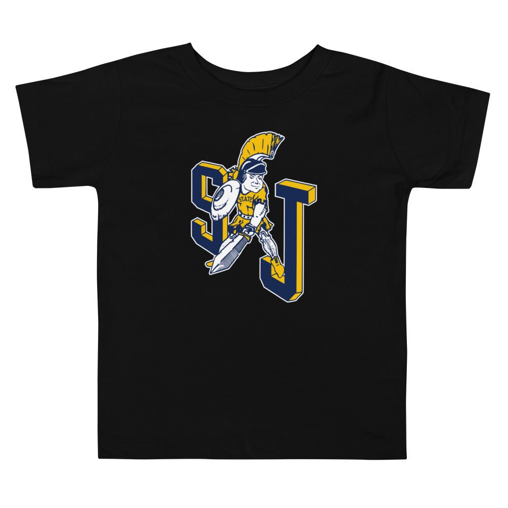 Vintage San Jose State Toddler T Shirt - 1940s SJ Spartan Art Toddler Staple Tee - rivalryweek