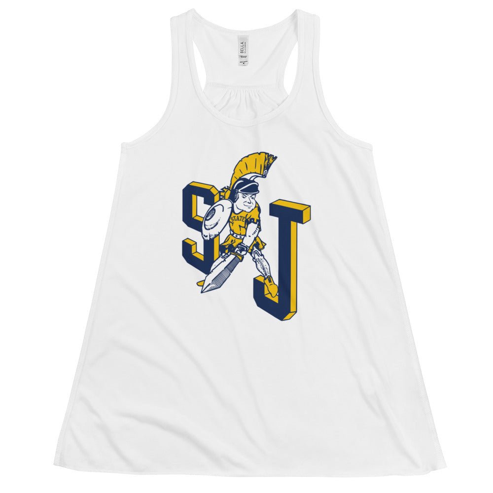 Vintage San Jose State Women's Flowy Tank Top - 1940s SJ Spartan Art W Tank Top - rivalryweek