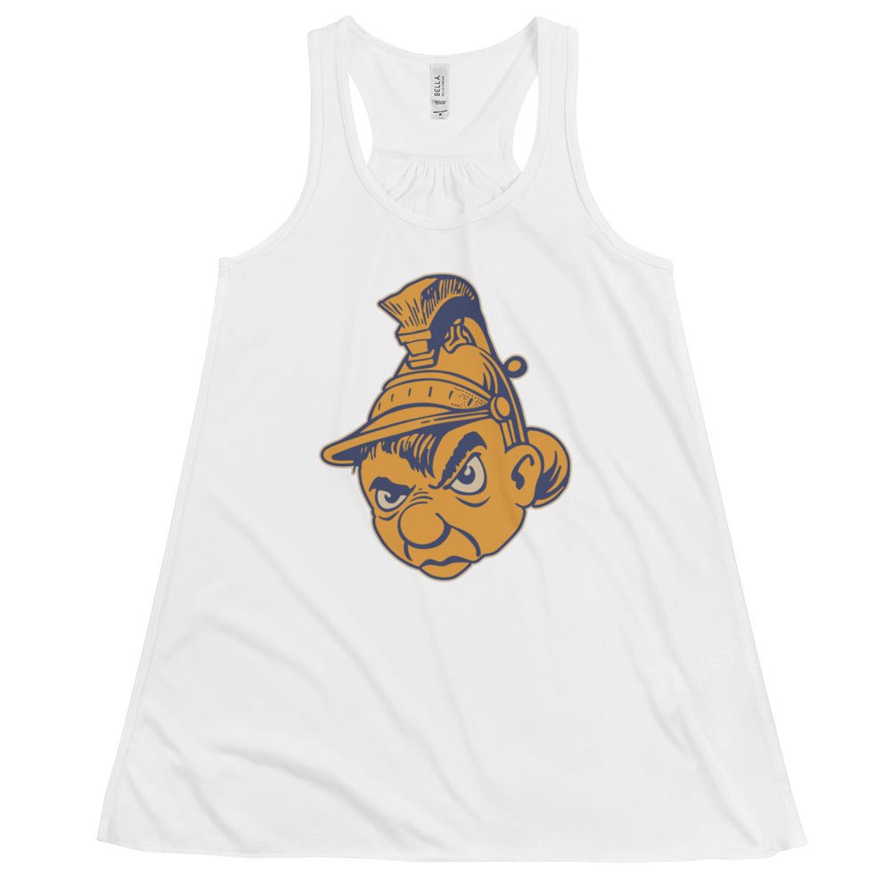 Vintage San Jose State Women's Flowy Tank Top - 1950s Grumpy Spartan Art W Tank Top - rivalryweek