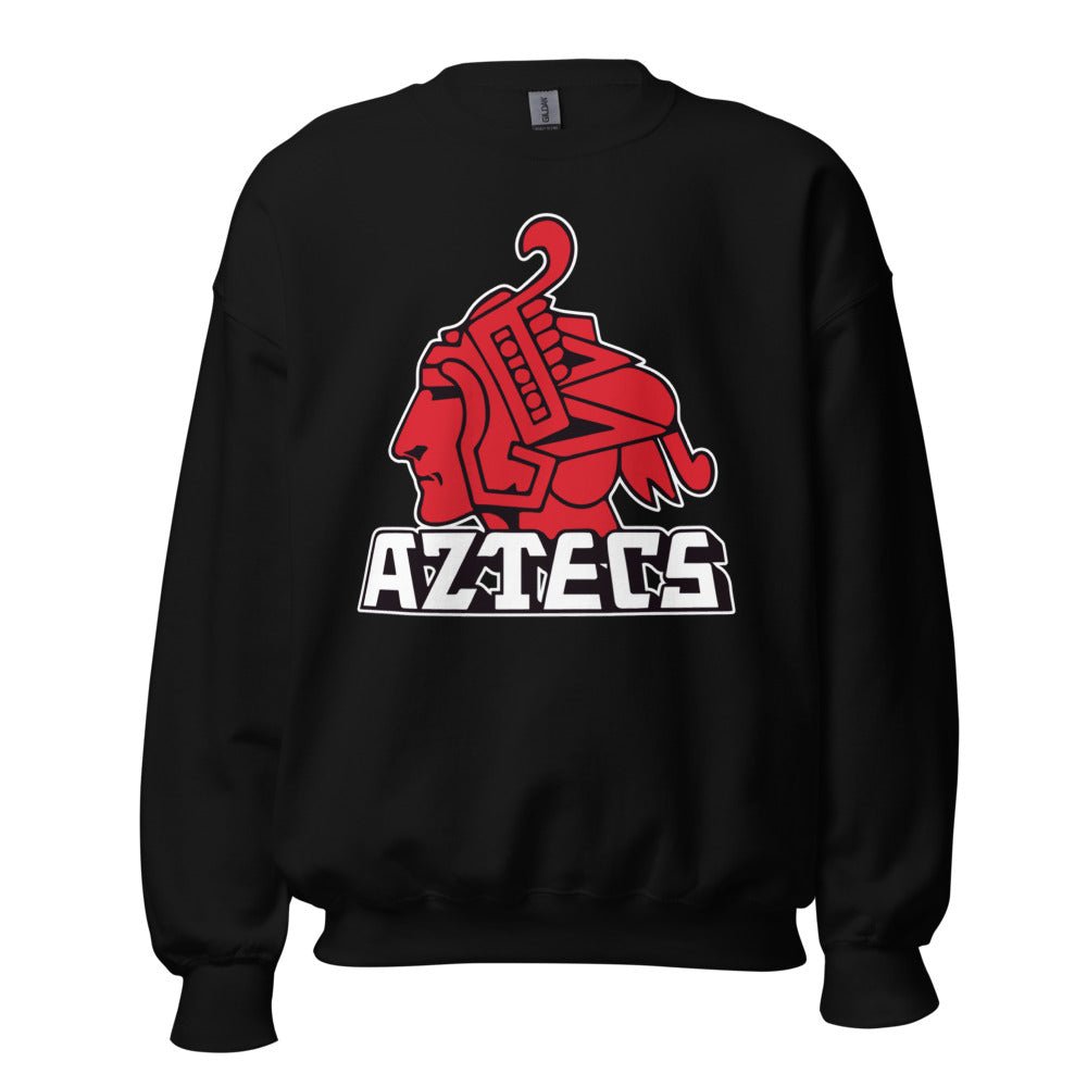 Vintage SDSU Crew Neck Sweatshirt - 1940s Aztecs Mascot Art Sweatshirt - rivalryweek