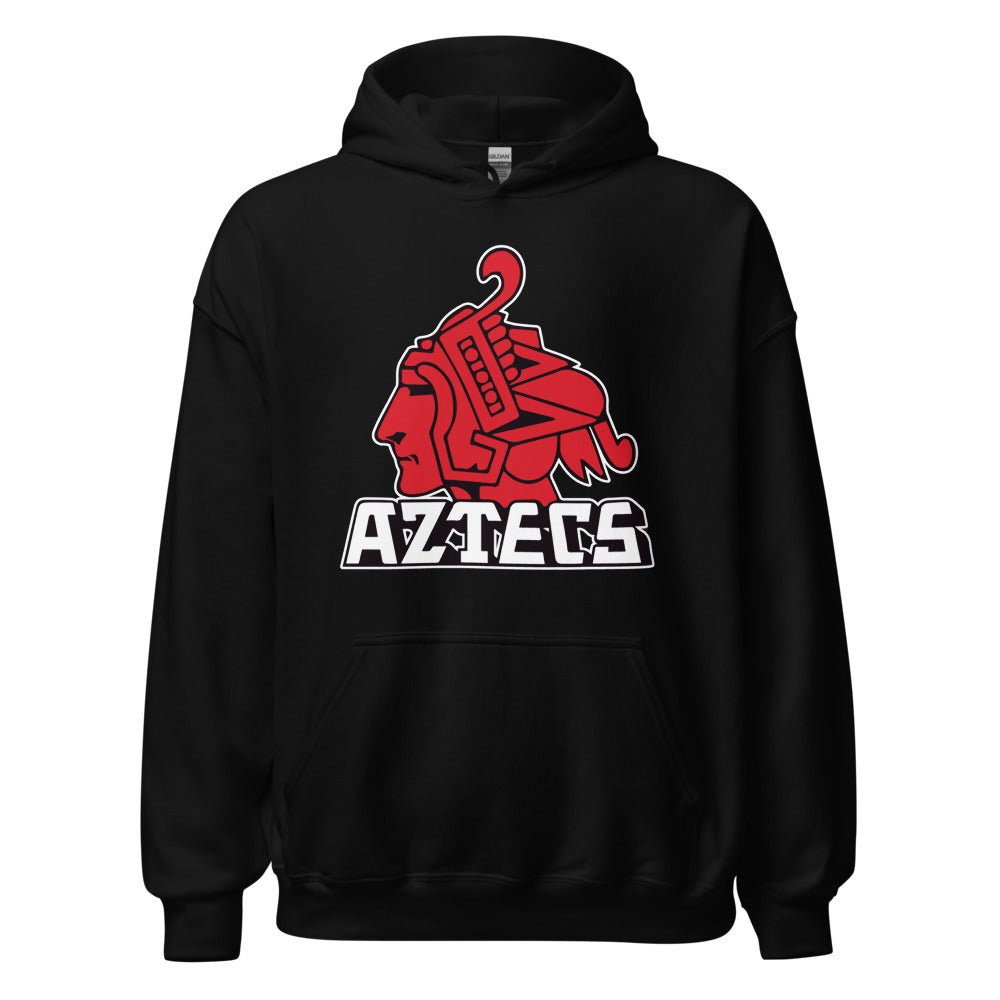 Vintage SDSU Hoodie - 1940s Aztecs Mascot Art Hoodie - rivalryweek