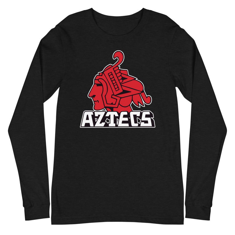 Vintage SDSU Long Sleeve Shirt - 1940s Aztecs Mascot Art Long Sleeve Shirt - rivalryweek