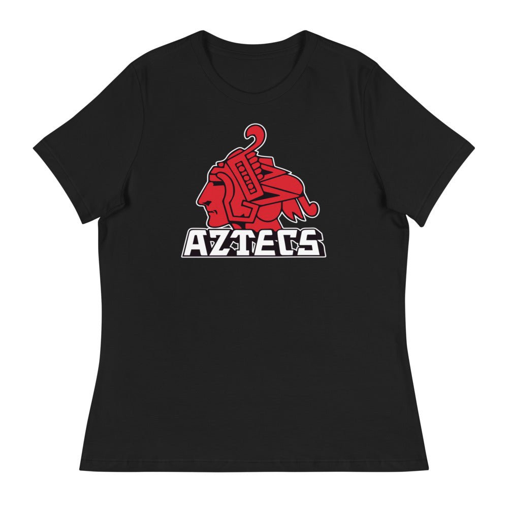 Vintage SDSU Women's Relaxed Shirt - 1940s Aztecs Mascot Art W Relaxed T Shirt - rivalryweek