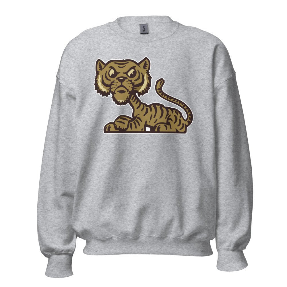 Vintage Sewanee Crew Neck Sweatshirt - 1930s Sitting Tiger Art Sweatshirt - rivalryweek