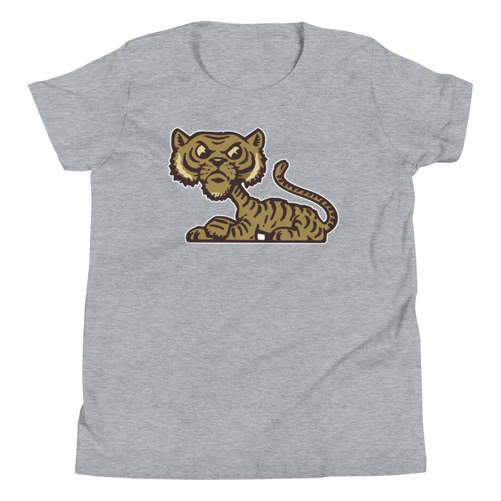 Vintage Sewanee Kids Youth Shirt - 1930s Sitting Tiger Art Youth Staple Tee - rivalryweek