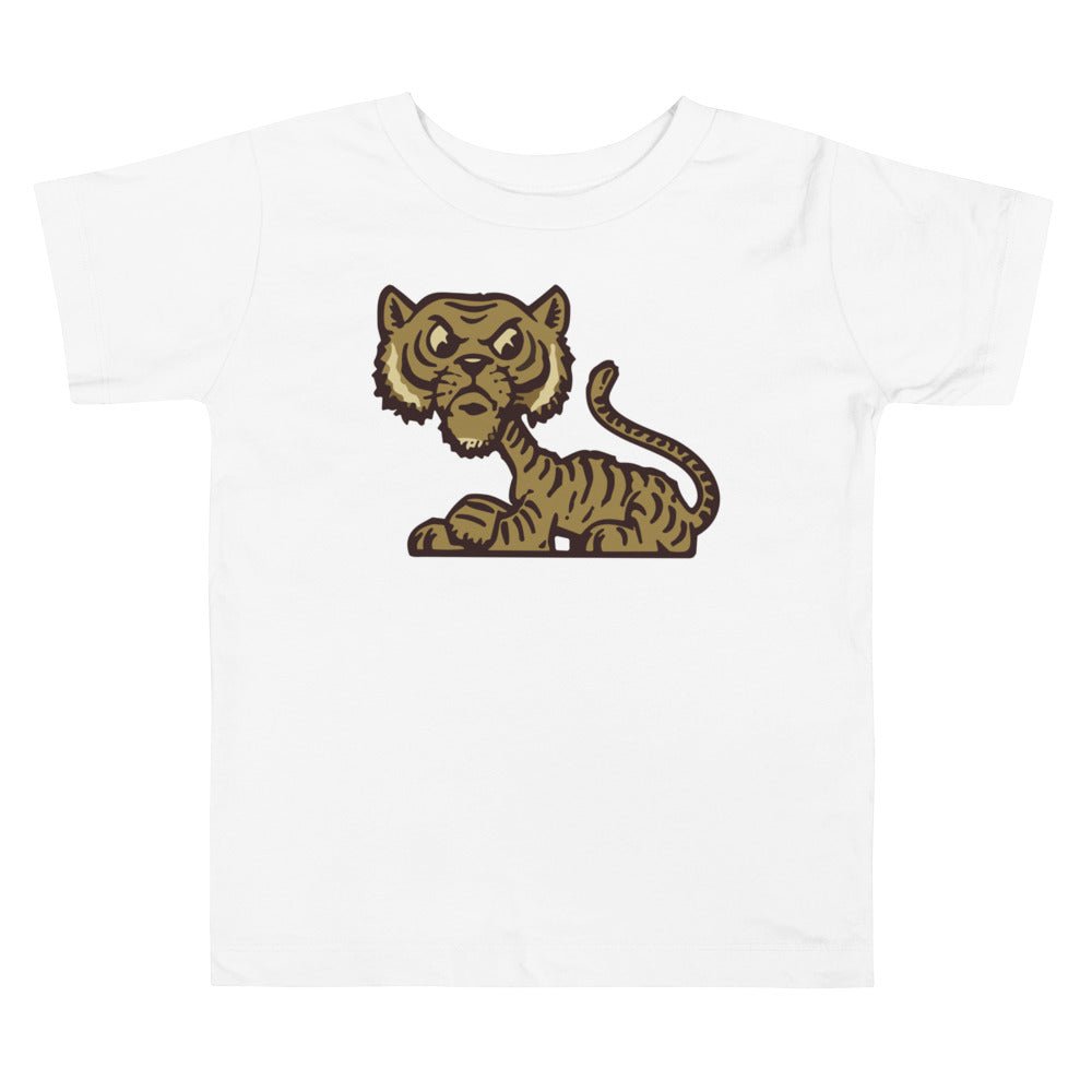 Vintage Sewanee Toddler T Shirt - 1930s Sitting Tiger Art Toddler Staple Tee - rivalryweek