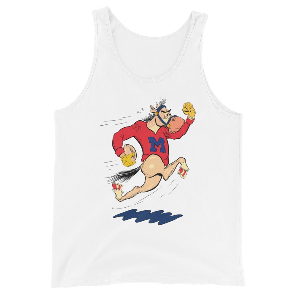 Vintage SMU Men's Tank Top - 1966 SMU Mustang Football Art Mens Tank Top - rivalryweek