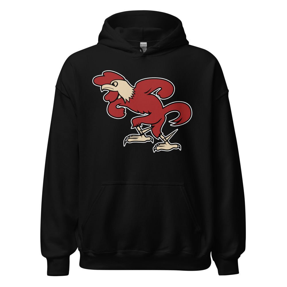 Vintage South Carolina Mascot Hoodie - 1950s Puffed up Gamecock Art Hoodie - rivalryweek