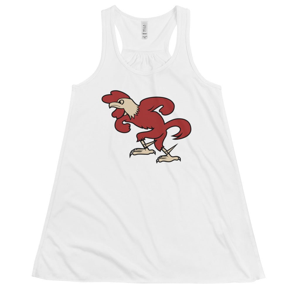 Vintage South Carolina Mascot Women's Flowy Tank Top - 1950s Puffed up Gamecock Art W Tank Top - rivalryweek