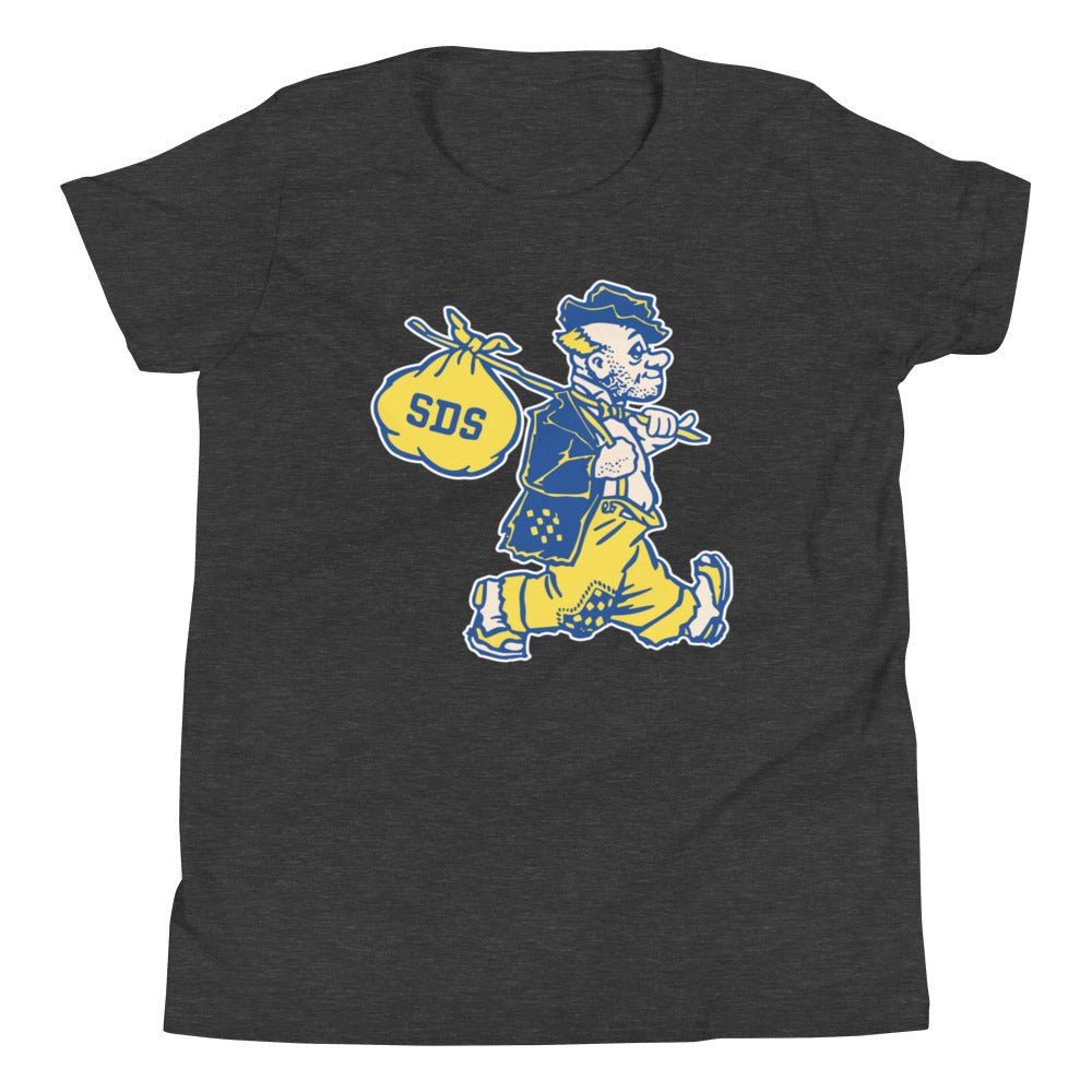 Vintage South Dakota State Kids Youth Shirt - 1940s Weary Willie Art Youth Staple Tee - Rivalry Week