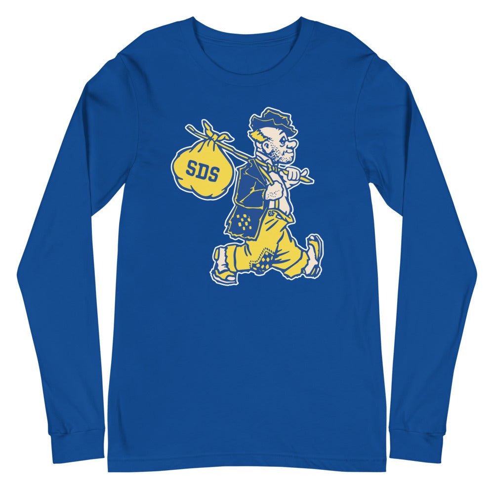 Vintage South Dakota State Long Sleeve Shirt - 1940s Weary Willie Art Long Sleeve Shirt - Rivalry Week