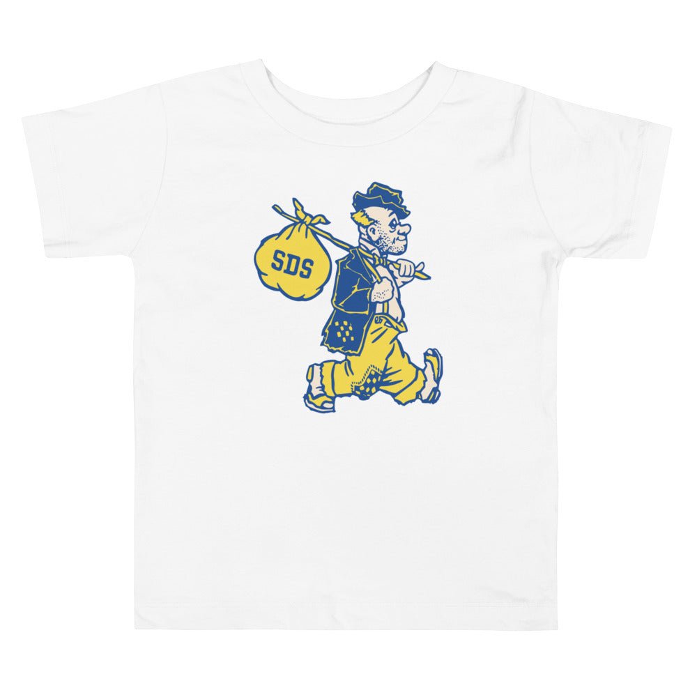 Vintage South Dakota State Toddler T Shirt - 1940s Weary Willie Art Toddler Staple Tee - Rivalry Week