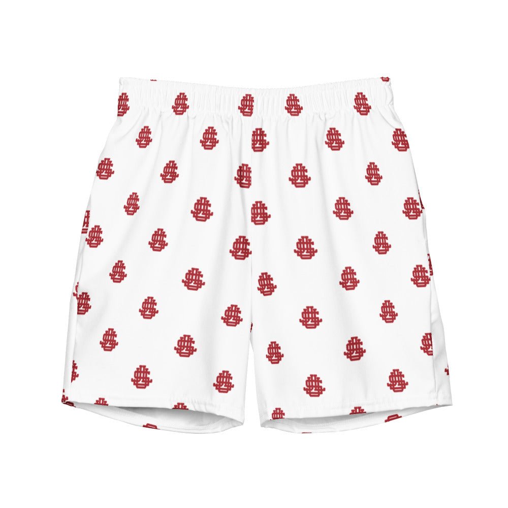 Vintage Stanford Swim Trunks - early 1900s Rare LSJU White Pattern Swim Trunks - Rivalry Week