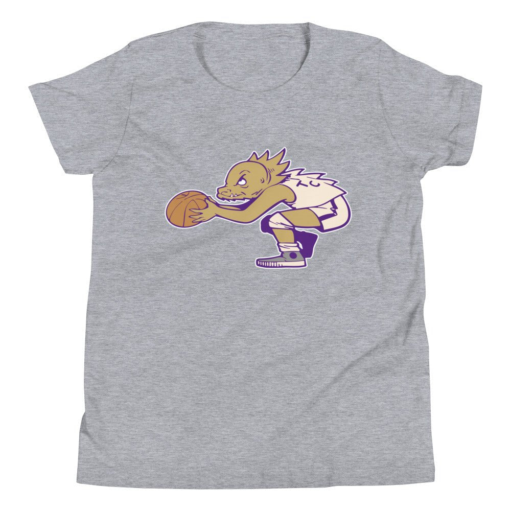 Vintage TCU Basketball Kids Youth Shirt - 1950s Ball Frog Art Youth Staple Tee - Rivalry Week