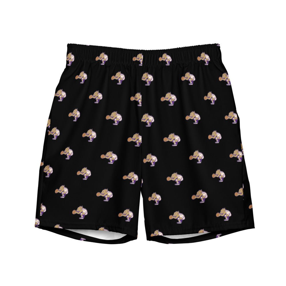 Vintage TCU Basketball Swim Trunks - 1950s Ball Frog Black Pattern Swim Trunks - Rivalry Week