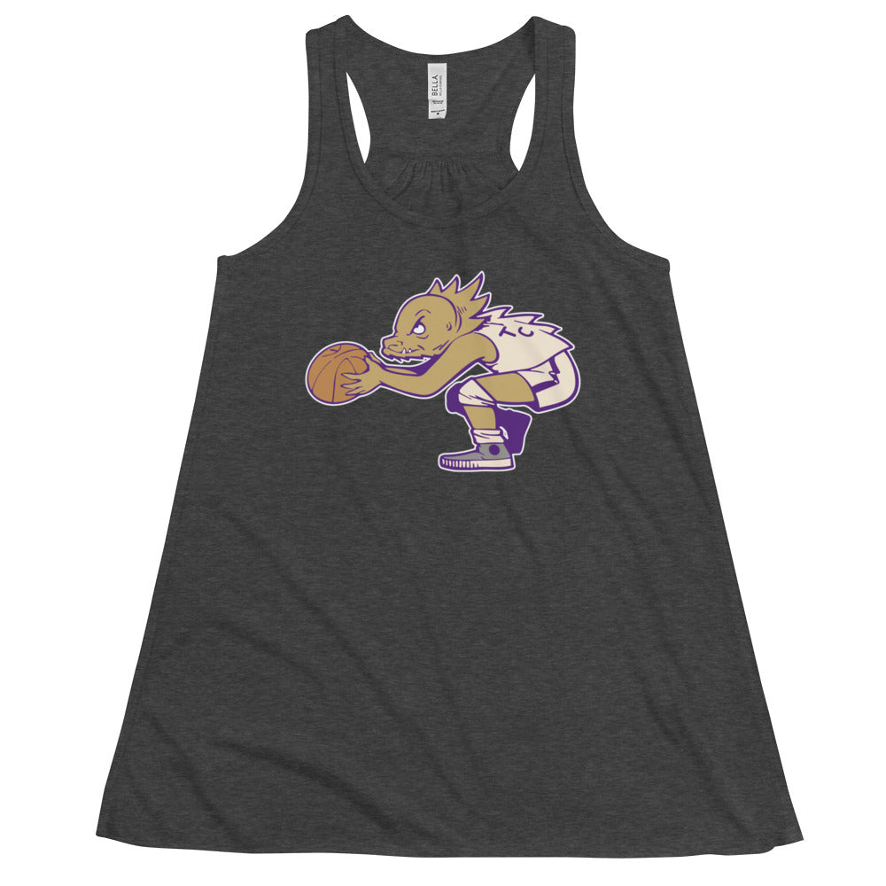 Vintage TCU Basketball Women's Flowy Tank Top - 1950s Ball Frog Art W Tank Top - Rivalry Week