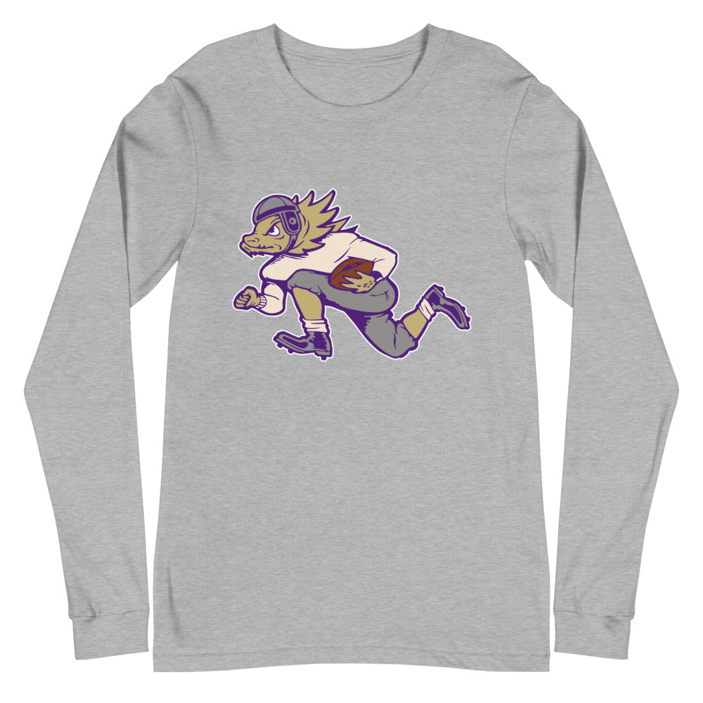 Vintage TCU Football Long Sleeve Shirt - 1950s Horned Frog Football Art Long Sleeve Shirt - Rivalry Week