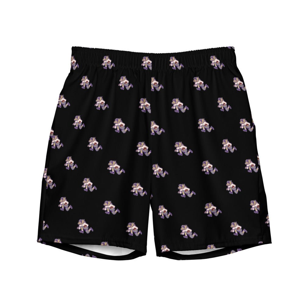 Vintage TCU Football Swim Trunks - 1950s Horned Frog Black Pattern Swim Trunks - Rivalry Week