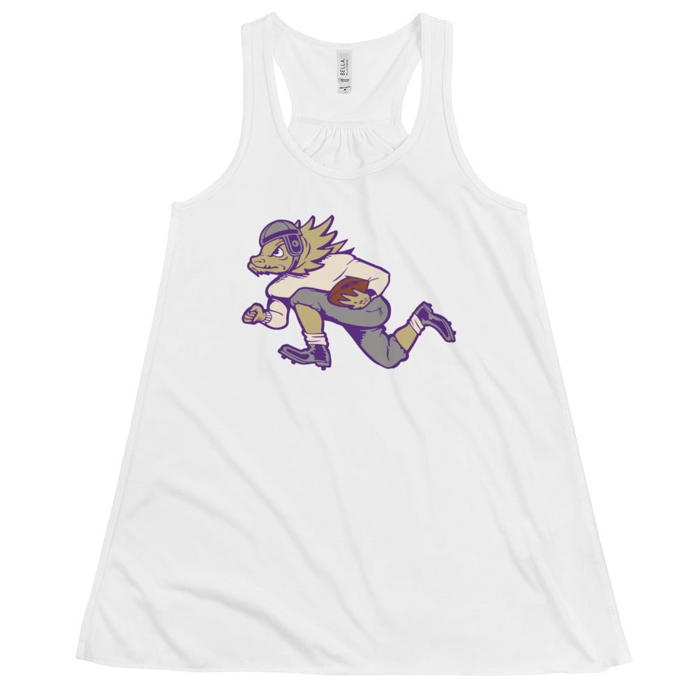 Vintage TCU Football Women's Flowy Tank Top - 1950s Horned Frog Football Art W Tank Top - Rivalry Week