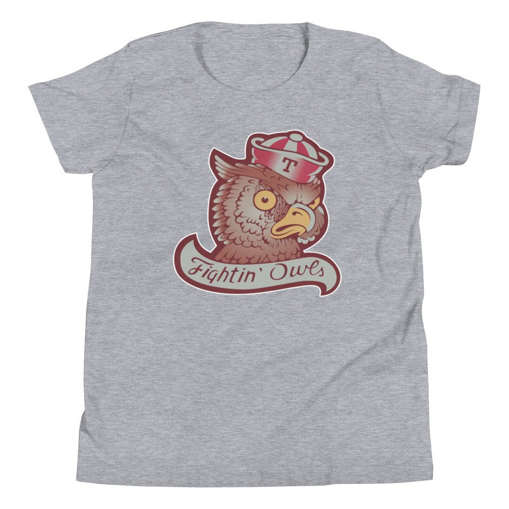 Vintage Temple Kids Youth Shirt - 1950s Vintage Temple Sailor Owl Art Youth Staple Tee - rivalryweek