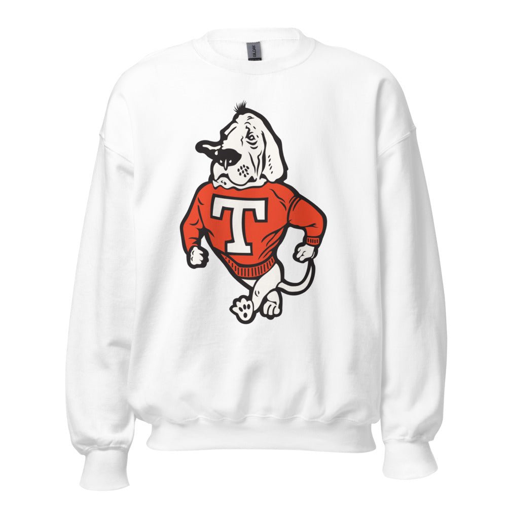 Vintage Tennessee Vols Crew Neck Sweatshirt - 1950s Struttin' Smokey Mascot Art Sweatshirt - rivalryweek