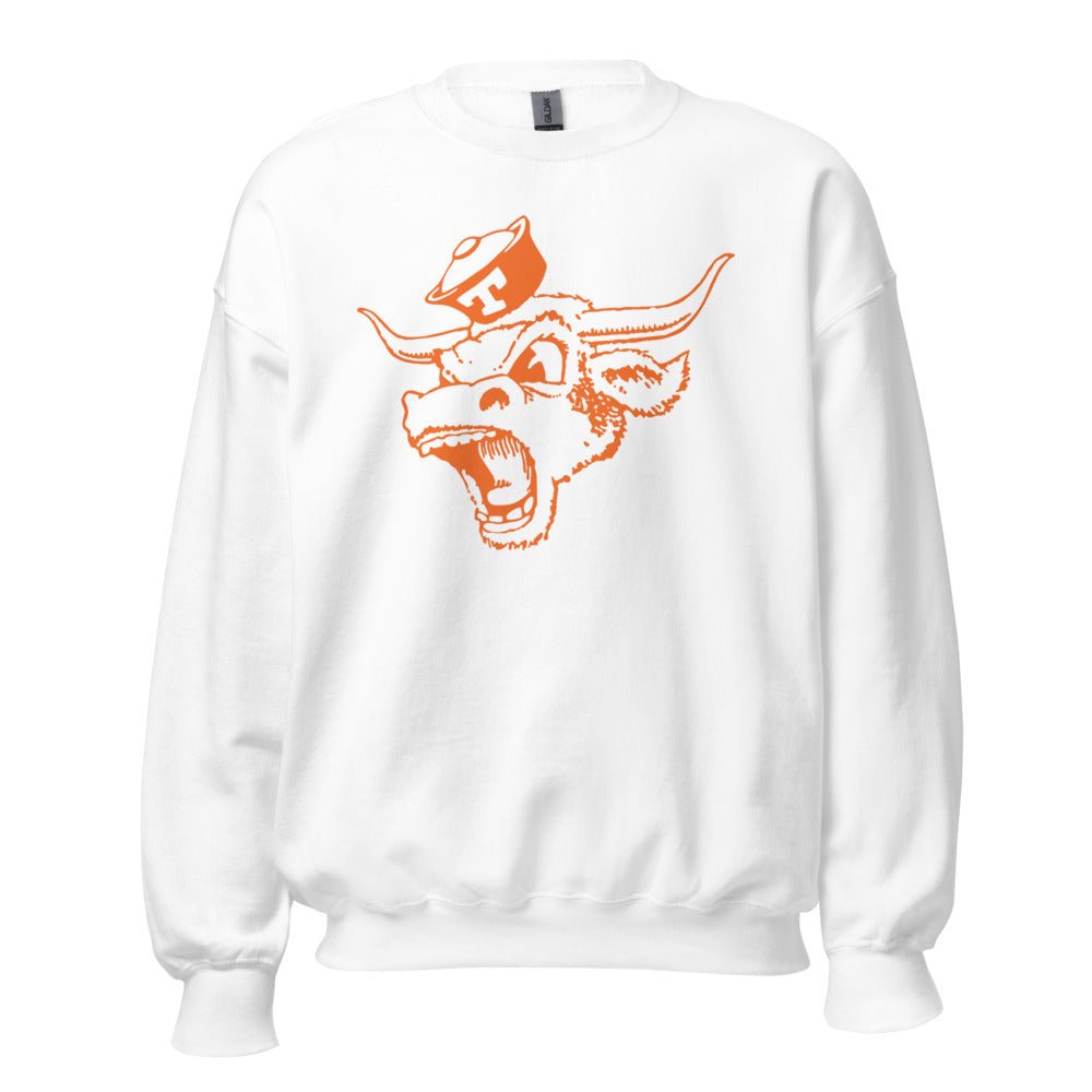 Vintage Texas Longhorns Crew Neck Sweatshirt - 1940s Sailor Longhorn Art Sweatshirt - rivalryweek