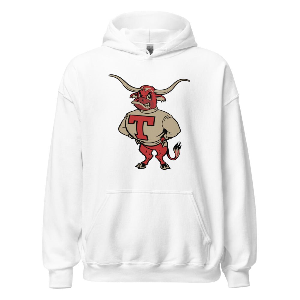 Vintage Texas Longhorns Hoodie - 1950s Struttin' Bevo Mascot Art Hoodie - rivalryweek