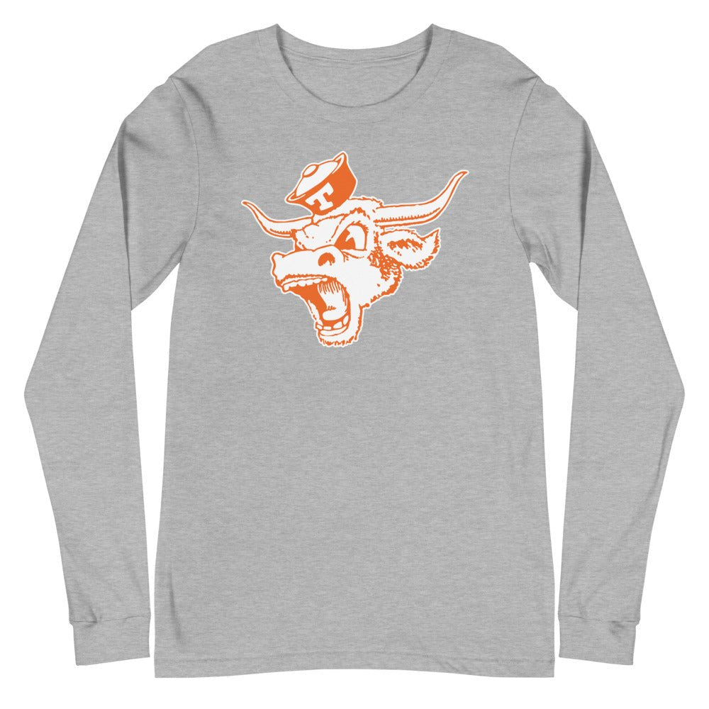 Vintage Texas Longhorns Long Sleeve Shirt - 1940s Sailor Longhorn Art Long Sleeve Shirt - rivalryweek