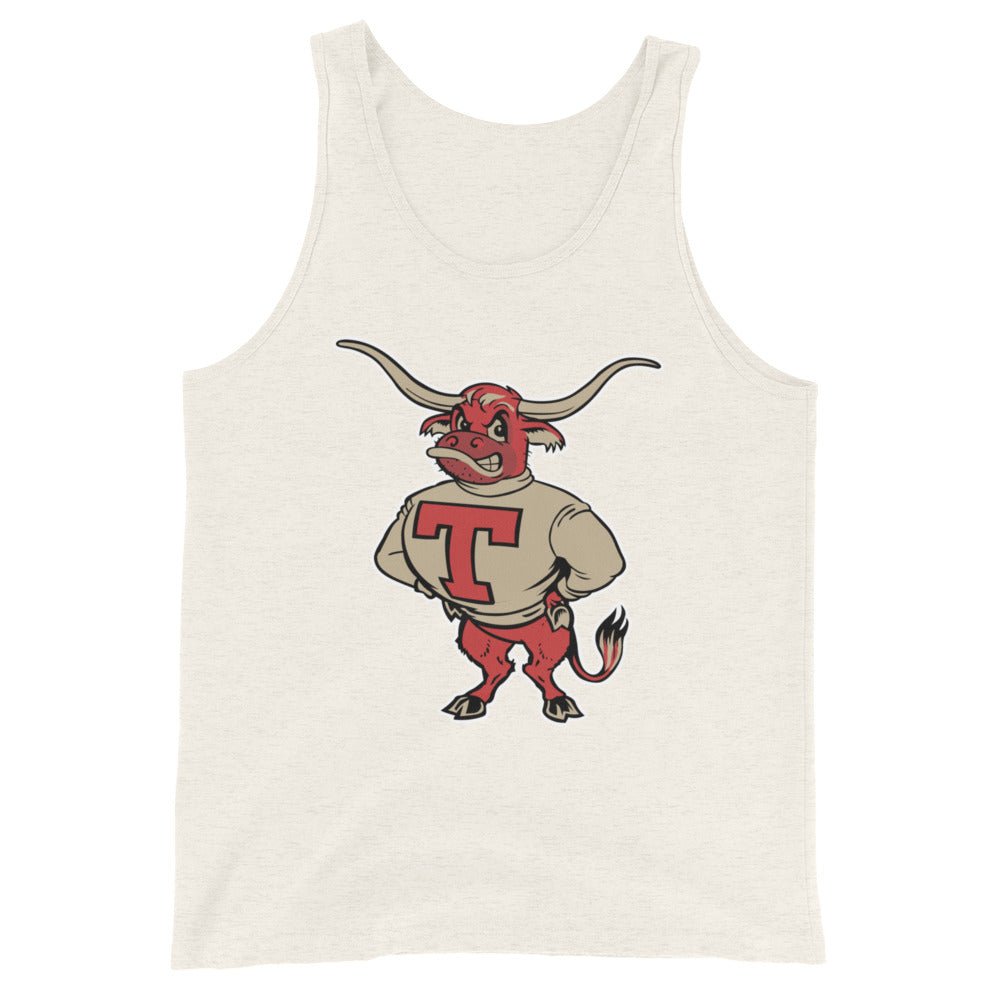 Vintage Texas Longhorns Men's Tank Top - 1950s Struttin' Bevo Mascot Art Mens Tank Top - rivalryweek