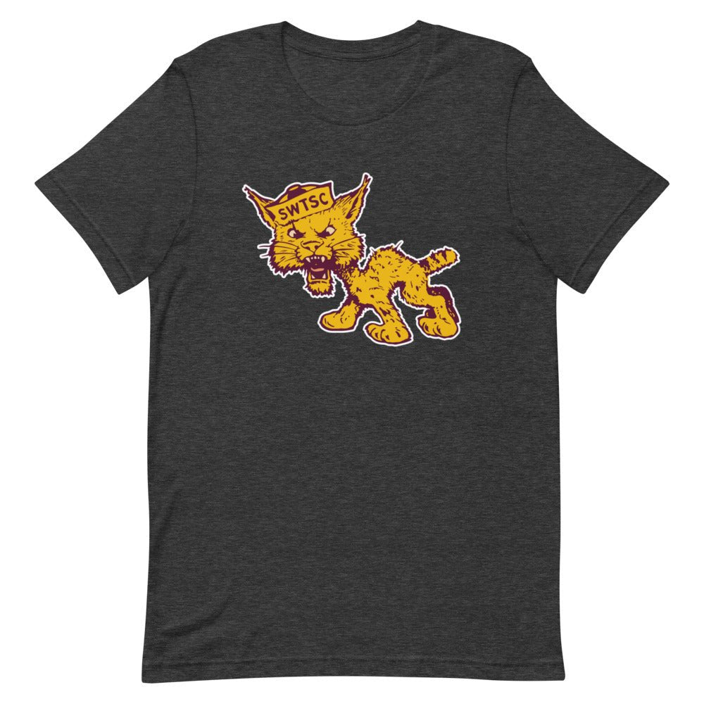 Vintage Texas State Shirt - 1950s SWTSC Bobcat Art Shirt - Rivalry Week