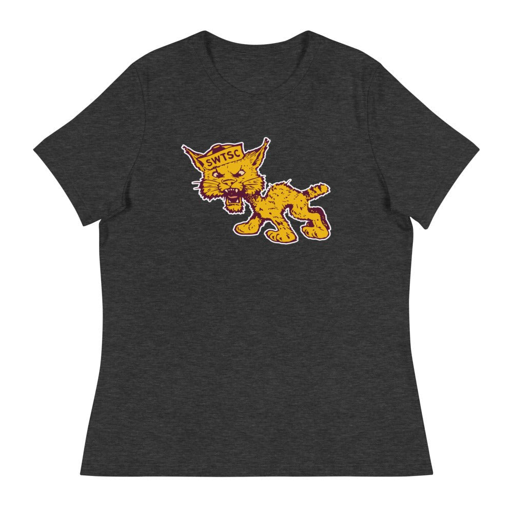 Vintage Texas State Women's Relaxed Shirt - 1950s SWTSC Bobcat Art W Relaxed T Shirt - Rivalry Week