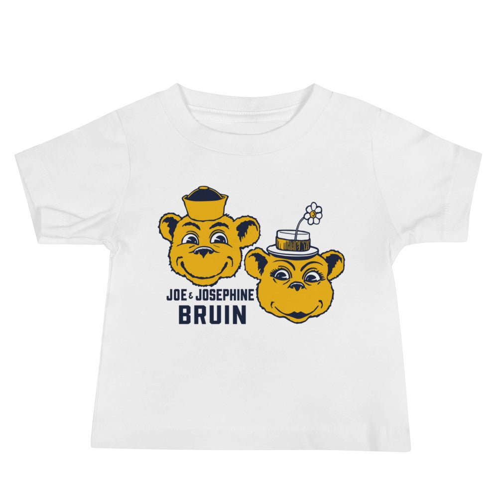 Vintage UCLA Couple Baby T Shirt - 1950s Bruin Bears in Love Art Baby Staple Tee - rivalryweek