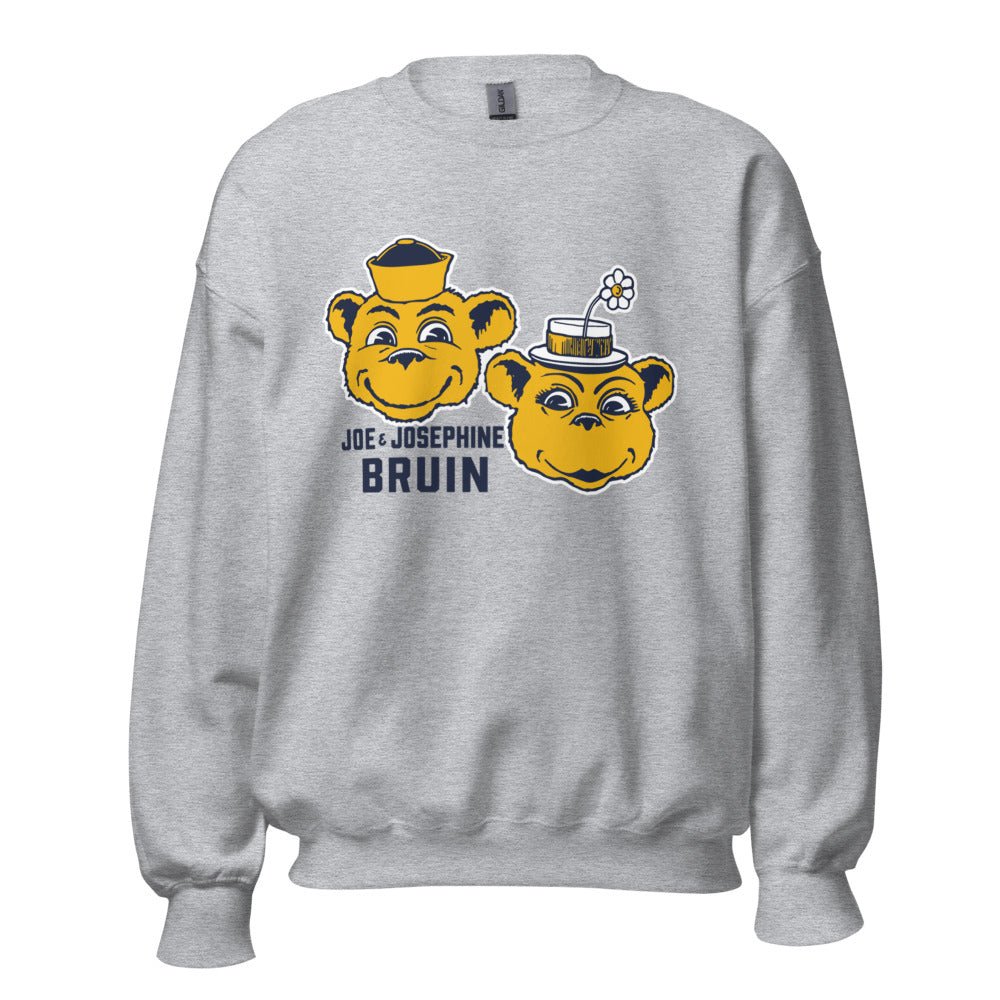 Vintage UCLA Couple Crew Neck Sweatshirt - 1950s Bruin Bears in Love Art Sweatshirt - rivalryweek