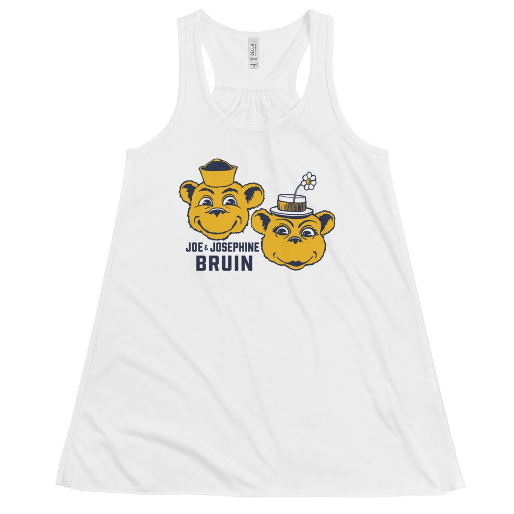 Vintage UCLA Couple Women's Flowy Tank Top - 1950s Bruin Bears in Love Art W Tank Top - rivalryweek