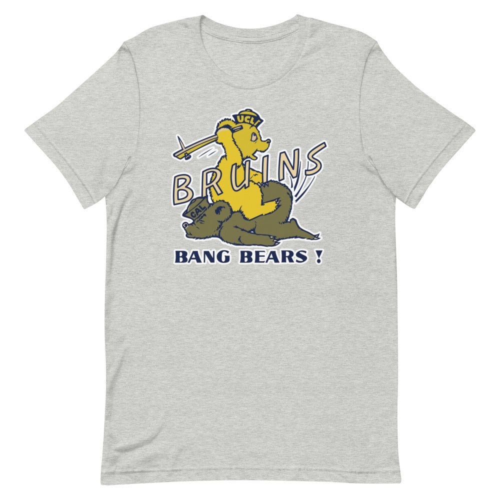 Vintage UCLA vs. Cal Rivalry Shirt - 1950s UCLA CAL Rivalry Art Shirt - rivalryweek