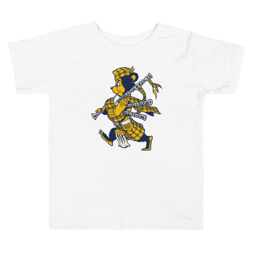 Vintage UC Riverside Toddler T Shirt - 1950s Highlander Bagpipe Bear Art Toddler Staple Tee - Rivalry Week