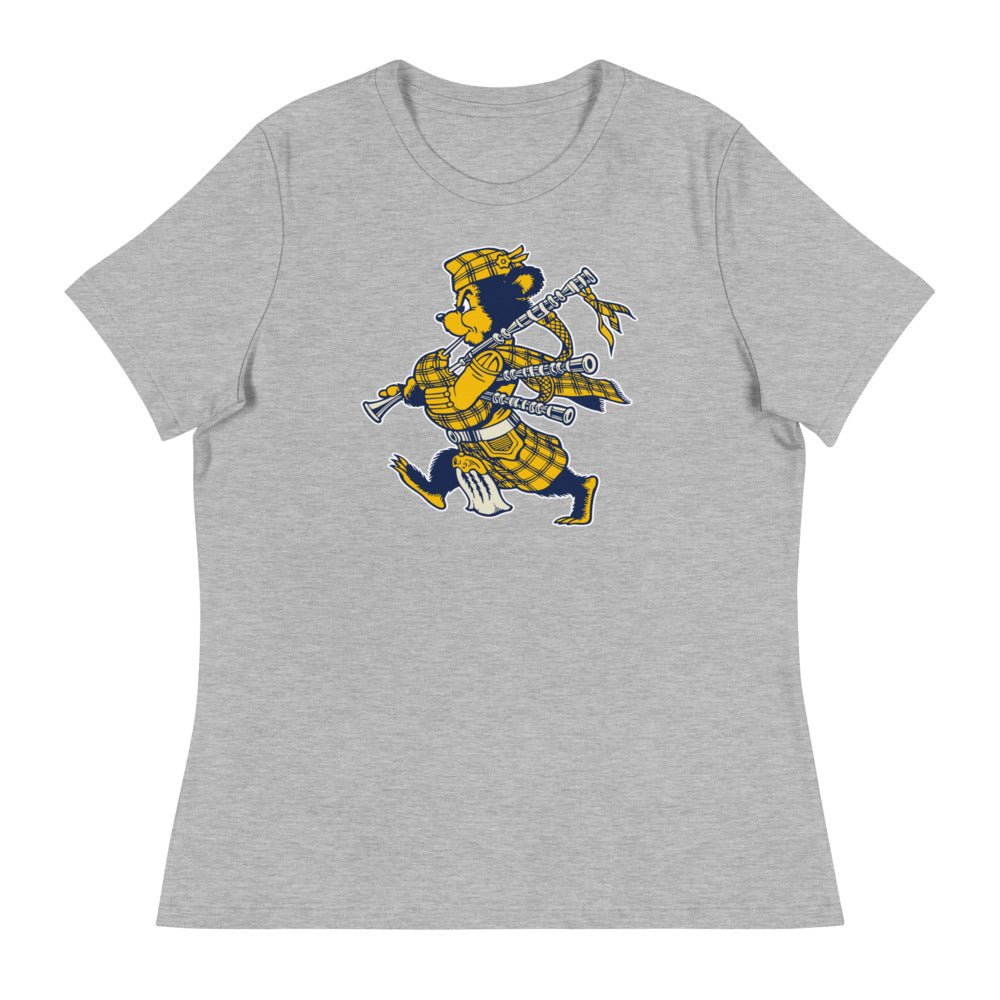 Vintage UC Riverside Women's Relaxed Shirt - 1950s Highlander Bagpipe Bear Art W Relaxed T Shirt - Rivalry Week