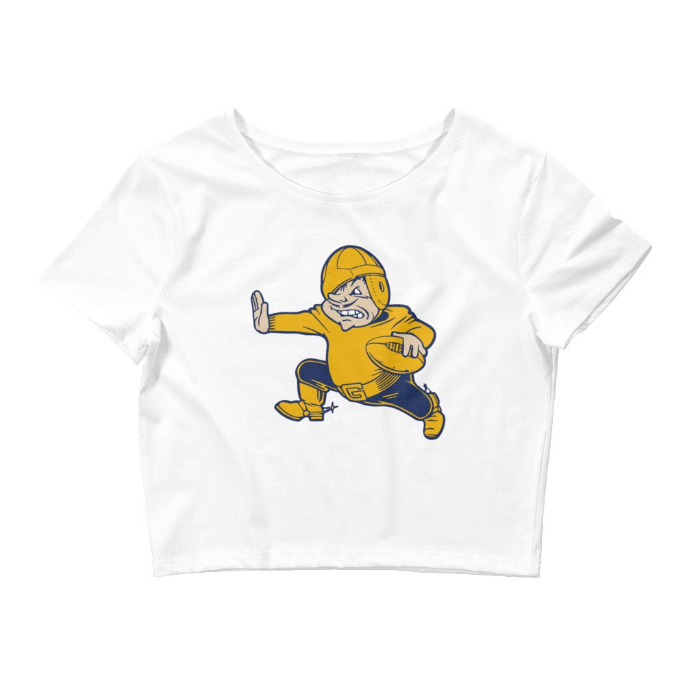 Vintage UCSB Football Crop Top - 1950s Gridiron Gauchos Art Crop Top - Rivalry Week