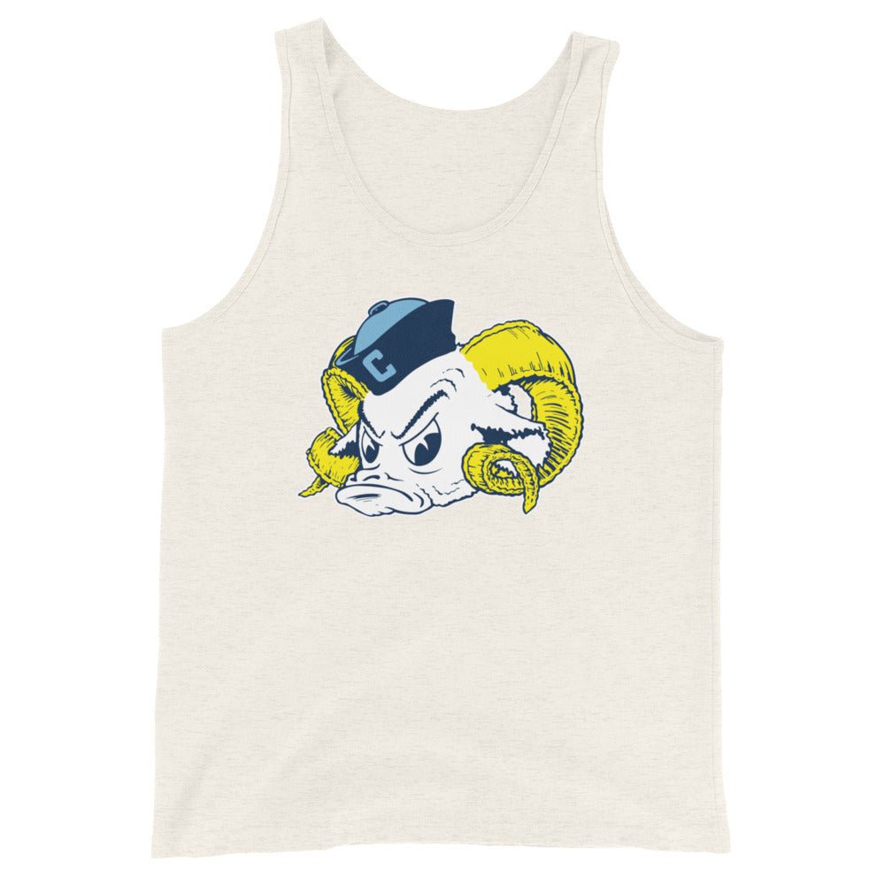 Vintage UNC Men's Tank Top - 1950s Sailor Tarheel Mascot Art Mens Tank Top - Rivalry Week