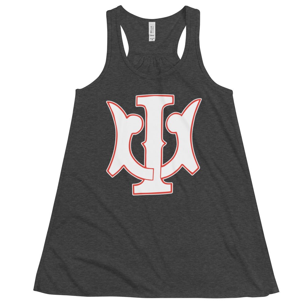 Vintage University of Illinois Women's Flowy Tank Top - 1800s U of I Illinis Art W Tank Top - Rivalry Week