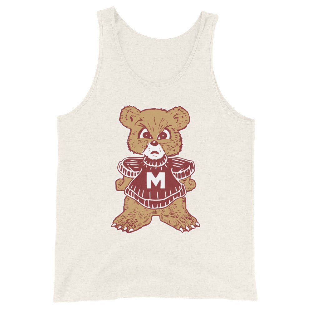 Vintage U. of Montana Men's Tank Top - 1950s Varsity Griz Cub Art Mens Tank Top - Rivalry Week