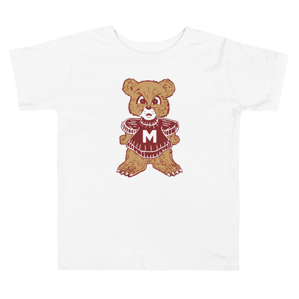 Vintage U. of Montana Toddler T Shirt - 1950s Varsity Griz Cub Art Toddler Staple Tee - Rivalry Week