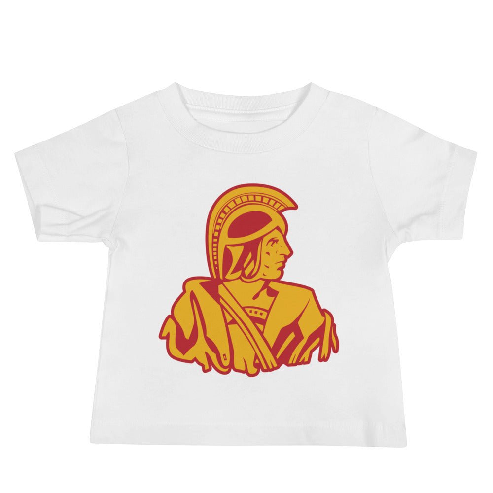 Vintage USC Baby T Shirt - 1940s Spartan Pennant Art Baby Staple Tee - rivalryweek