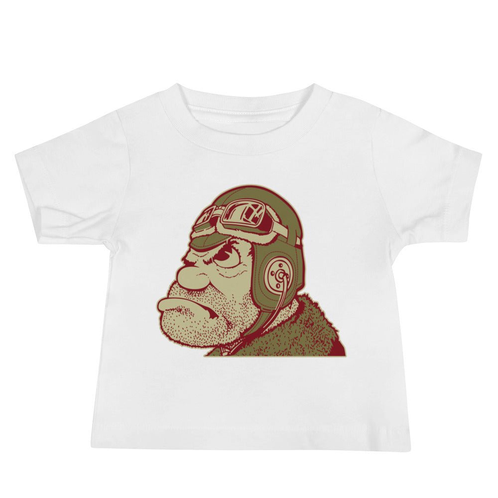 Vintage USC Baby T Shirt - 1950s Grumpy the Pilot Art Baby Staple Tee - rivalryweek