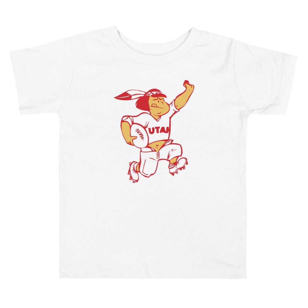 Vintage Utah Football Toddler T Shirt - 1940s Utes Running Back Art Toddler Staple Tee - rivalryweek