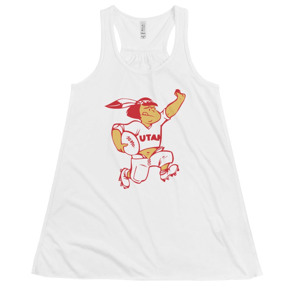 Vintage Utah Football Women's Flowy Tank Top - 1940s Utes Running Back Art W Tank Top - rivalryweek