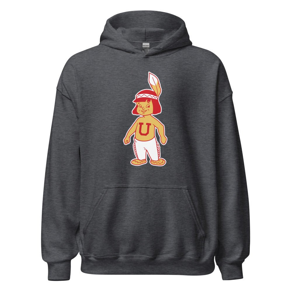 Vintage Utah Hoodie - 1940s Utah Utes Mascot Art Art Hoodie - rivalryweek