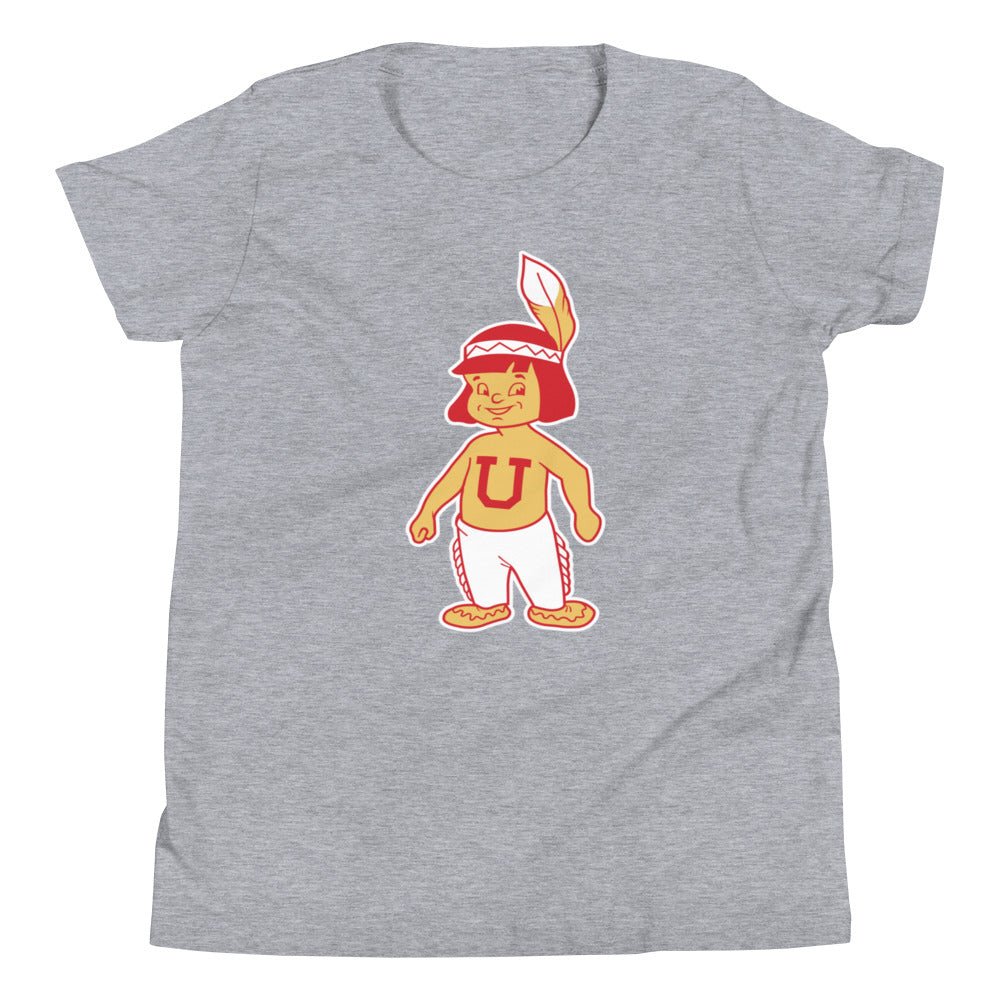 Vintage Utah Kids Youth Shirt - 1940s Utah Utes Mascot Art Art Youth Staple Tee - rivalryweek