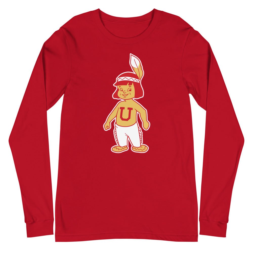 Vintage Utah Long Sleeve Shirt - 1940s Utah Utes Mascot Art Art Long Sleeve Shirt - rivalryweek